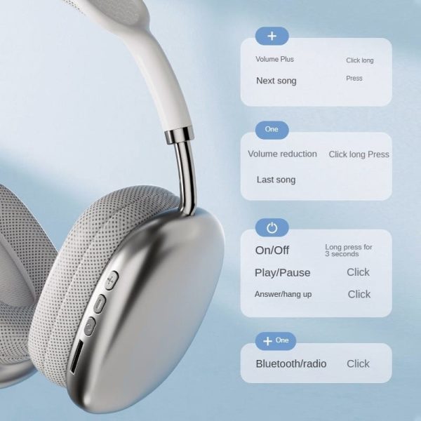 🎧 P9 Wireless Headphones – Feel the Vibe 🎶 Audio Experience– Wireless & Weightless
